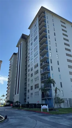 a view of a tall building