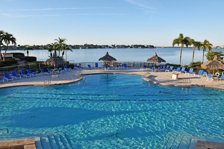 5220 Brittany Drive South, Unit 1502 St. Petersburg, FL 33715 - Photo 4 of 21 a view of swimming pool with outdoor seating