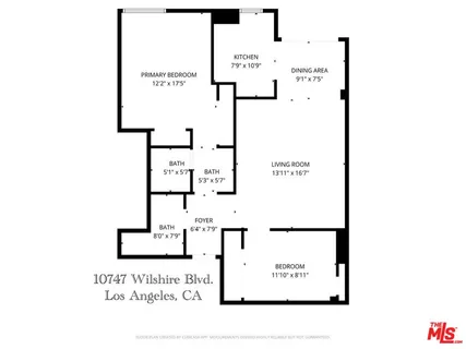 $649,000 | 10747 Wilshire Boulevard, Unit 806, Los Angeles, CA 90024