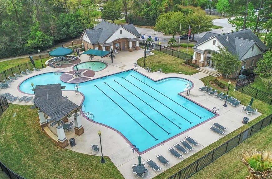 28322 Madelin Manor Lane Spring, TX 77386 - Photo 45 of 46 an aerial view of a house with outdoor space