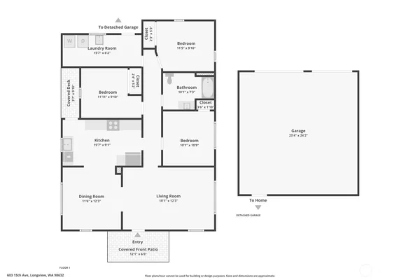 $359,000 | 603 15th Avenue, Longview, WA 98632
