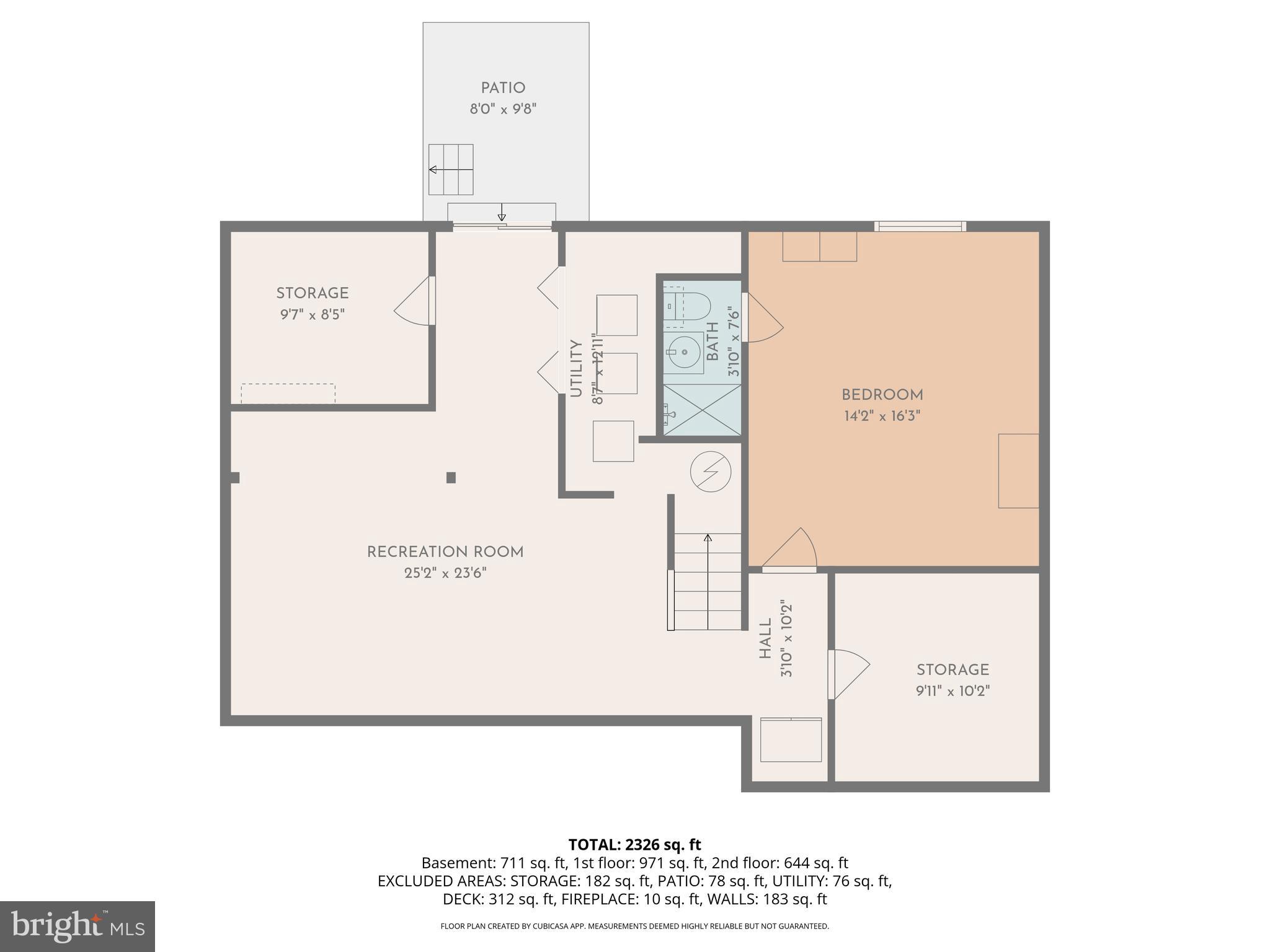 9056 Brook Ford Road Burke, VA 22015 - Photo 56 of 56 Lower level floor plan