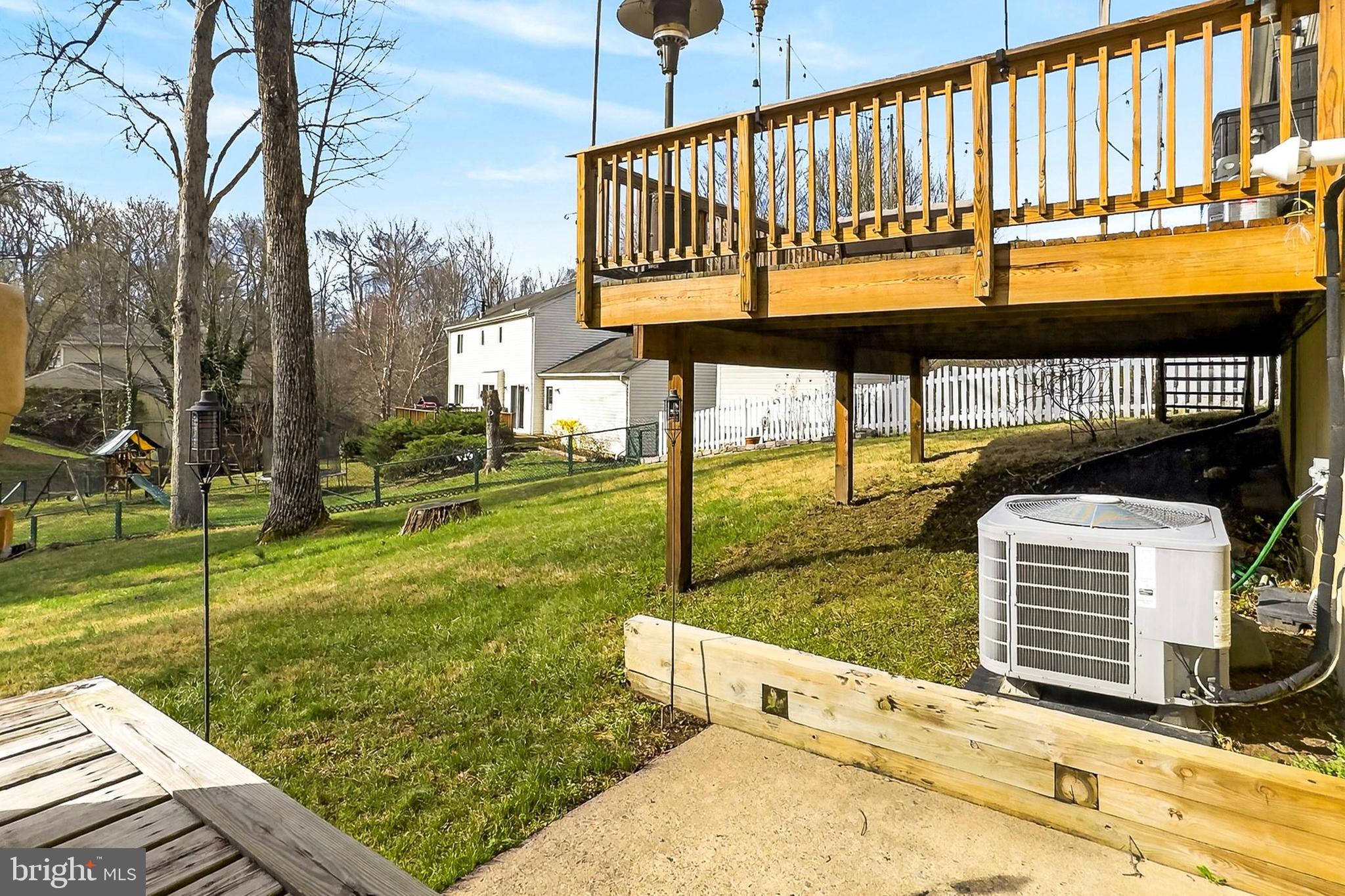 9056 Brook Ford Road Burke, VA 22015 - Photo 44 of 56 View of rear yard from lower sliding door