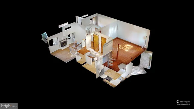 a white building with black and white appliances