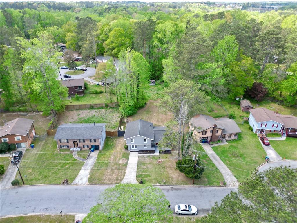 140 Buckhurst Way South Fulton, GA 30349 - Photo 44 of 45 an aerial view of residential houses with outdoor space and street view