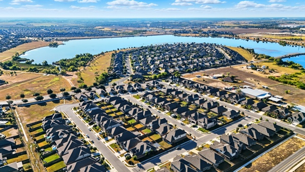 3604 Chaff Lane Pflugerville, TX 78660 - Photo 25 of 26 an aerial view of a city