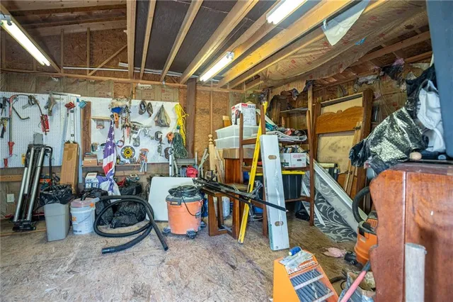 a view of storage and utility room