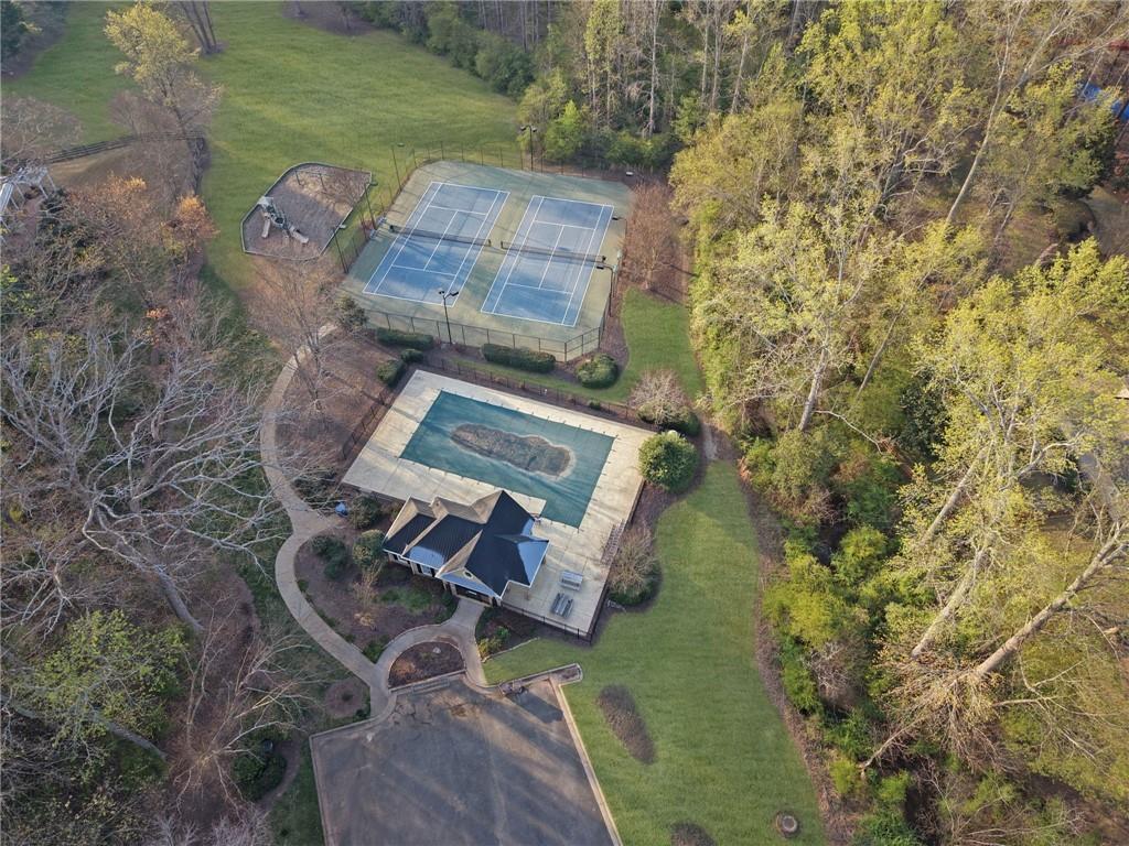 2430 Stonevalley Lane Cumming, GA 30041 - Photo 45 of 45 an aerial view of a house with a yard