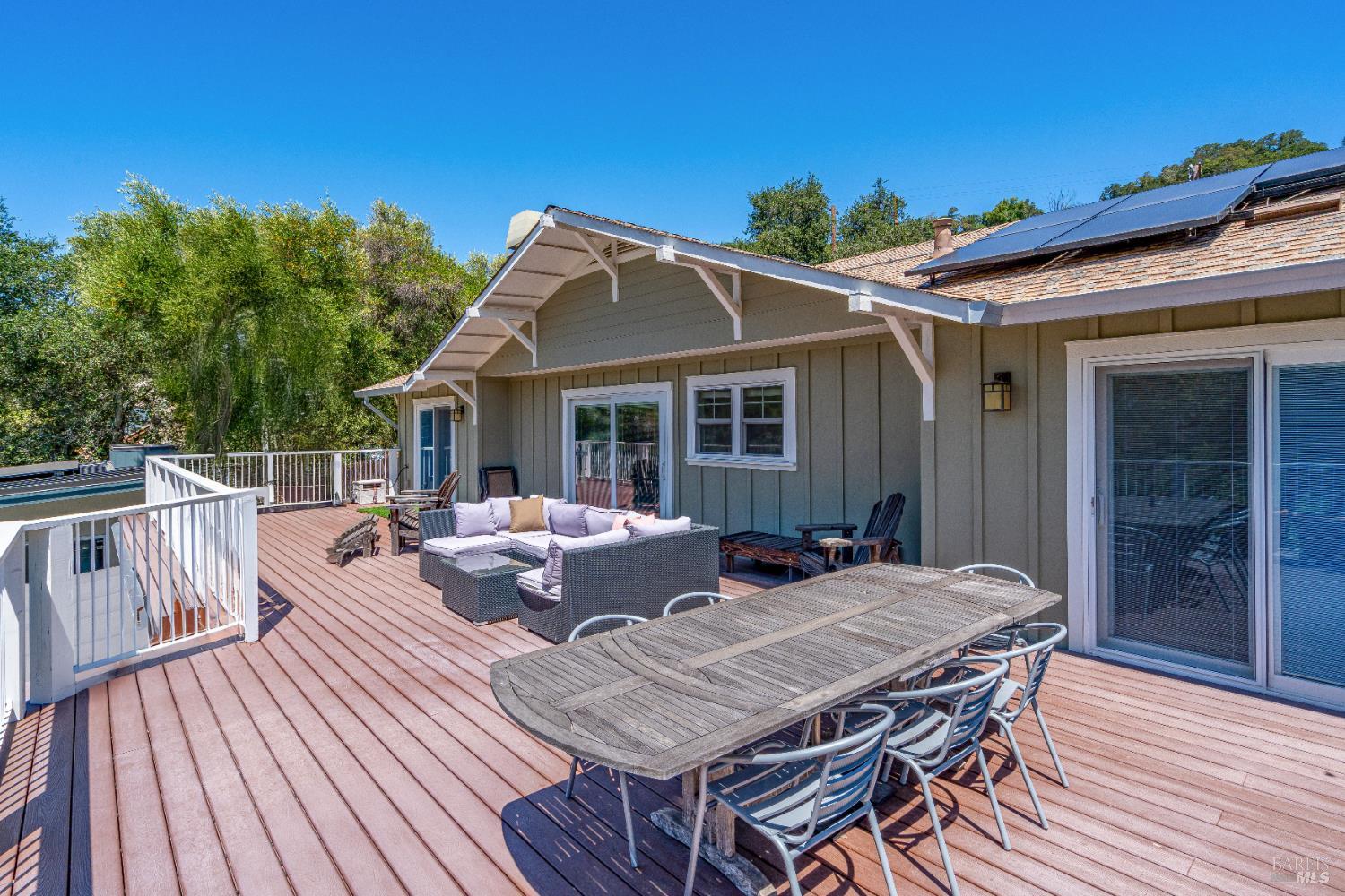 4920 Warm Springs Road Glen Ellen, CA 95442 - Photo 8 of 50 Gorgeous deck with ample room for entertaining, cooking, dining and lounging.