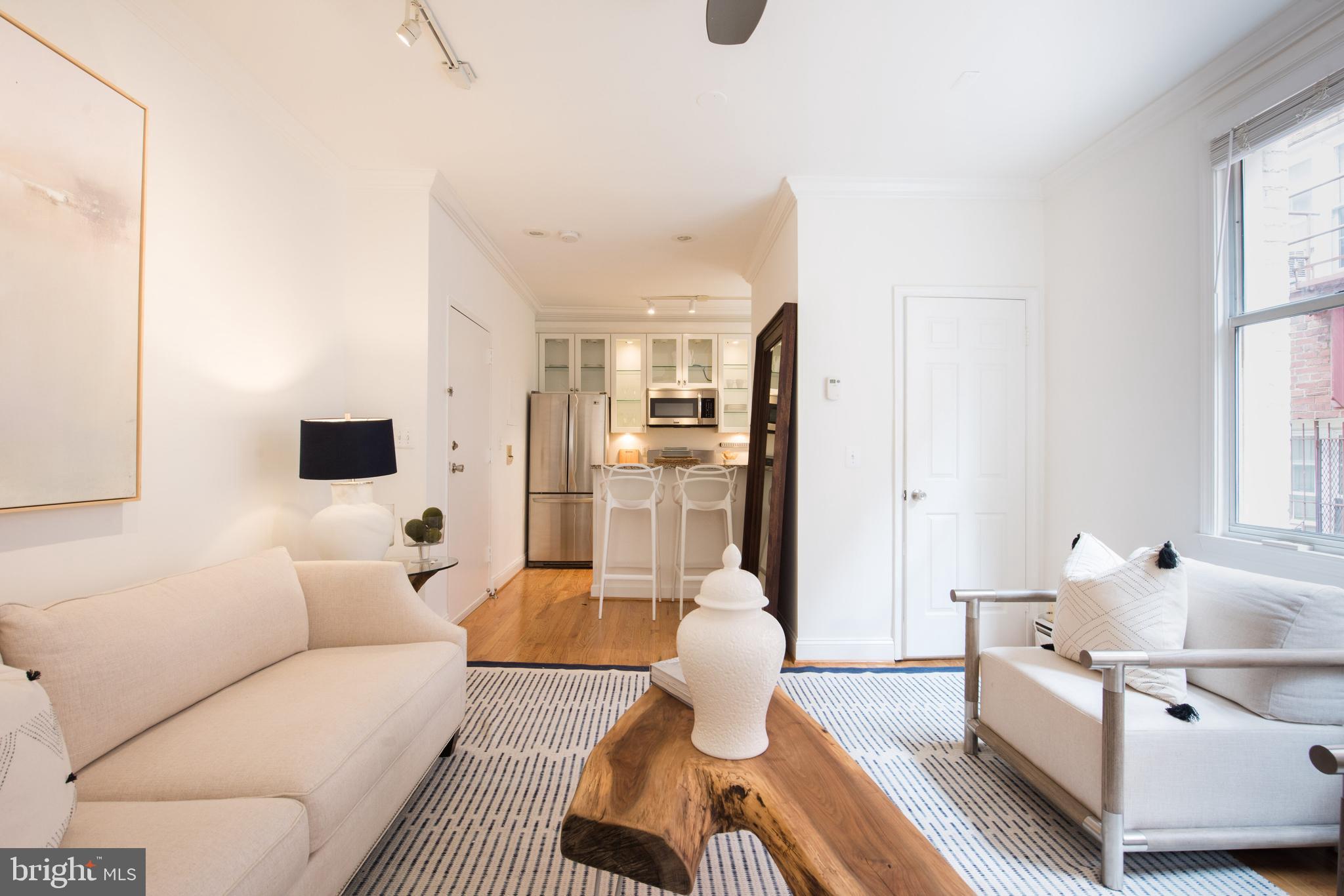 1828 Riggs Place Northwest, Unit 6 Washington, DC 20009 - Photo 2 of 23 Open Living Room/Kitchen