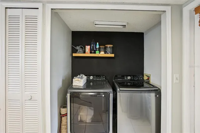 a room with storage and utility