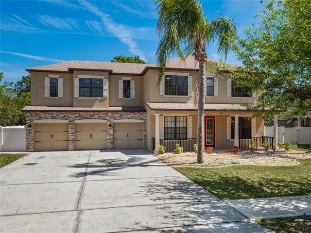a front view of a house