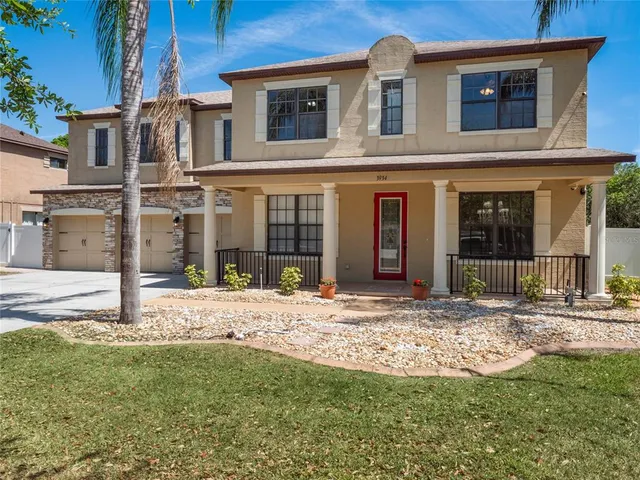 a front view of a house having yard