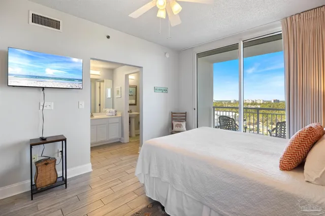 a view of city with ocean