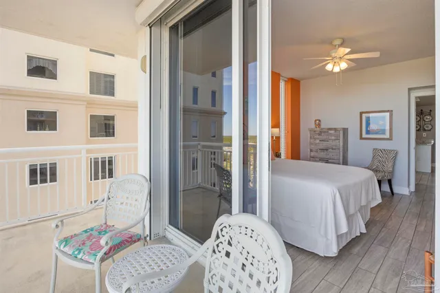 a view of building with outdoor space