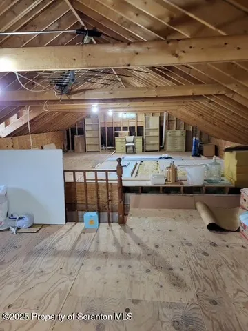 a room with storage and utility