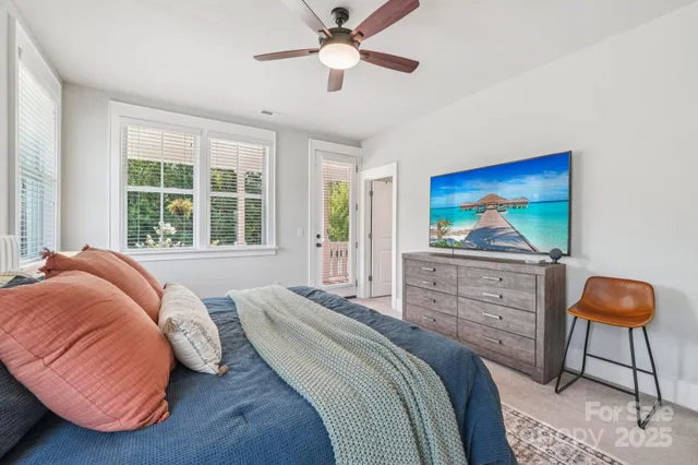 a balcony view with a outdoor space