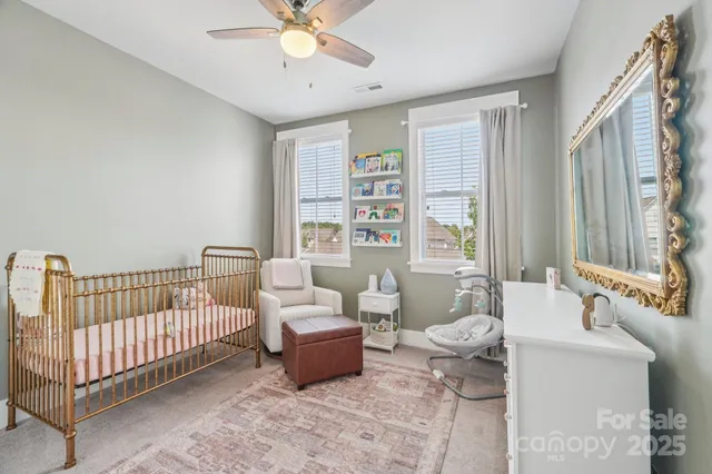 a view of a bedroom with a wardrobe space