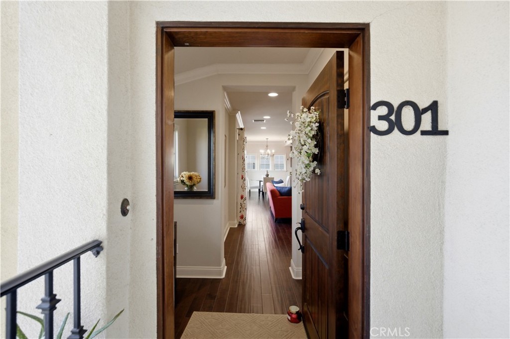 2454 Oswego Street, Unit 301 Pasadena, CA 91107 - Photo 47 of 59 a view of a hallway view with staircase