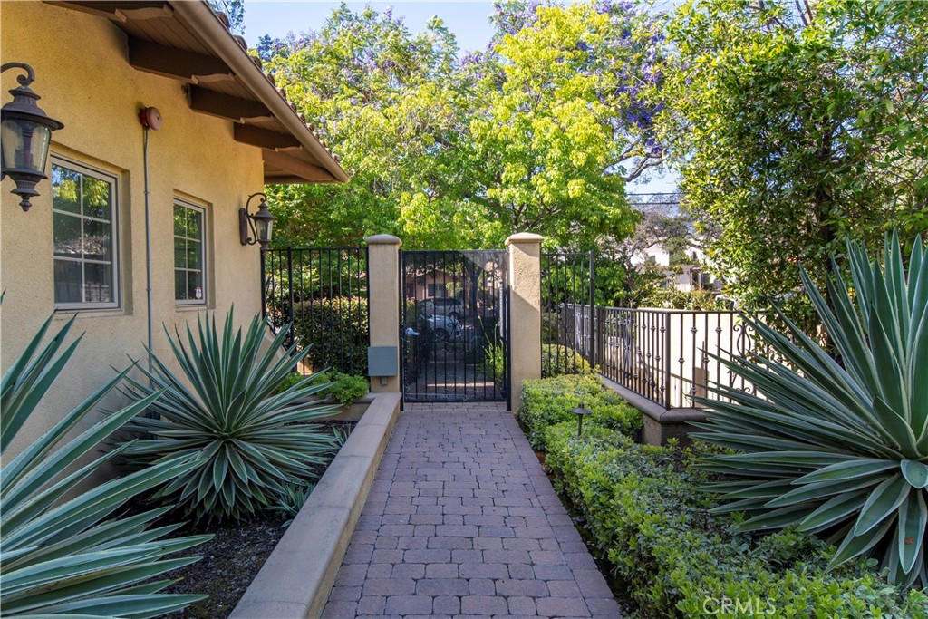 2454 Oswego Street, Unit 301 Pasadena, CA 91107 - Photo 50 of 59 a view of a backyard with potted plants