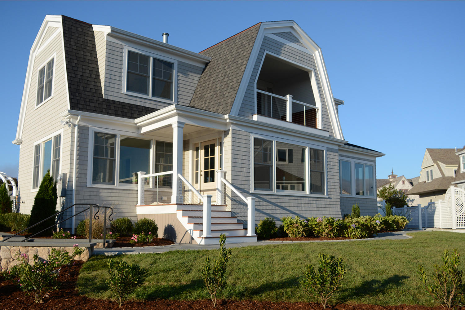 6 Beach Road Mashpee, MA 02649 - Photo 24 of 25 a front view of a house with a yard