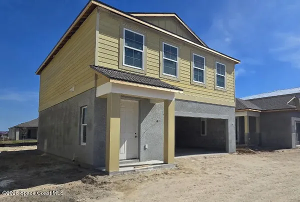 a front view of a house