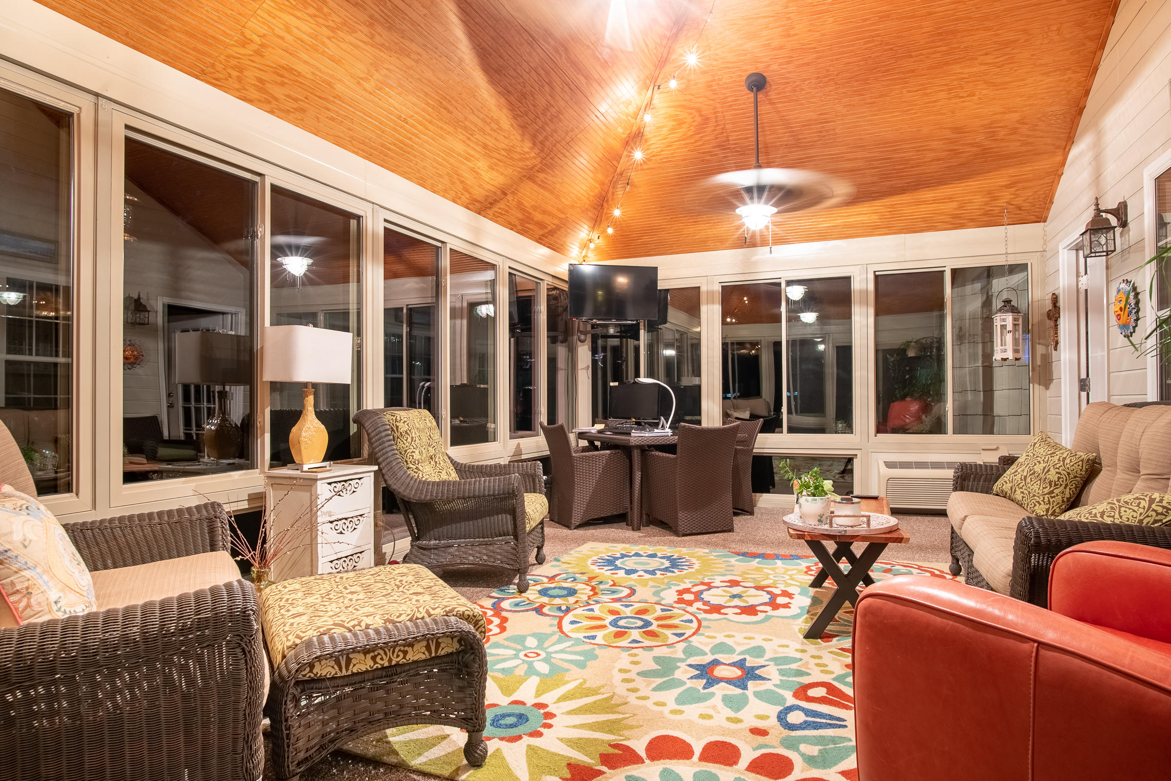 9403 Shadow Point Circle Chattanooga, TN 37421 - Photo 53 of 55 Sunroom at Night