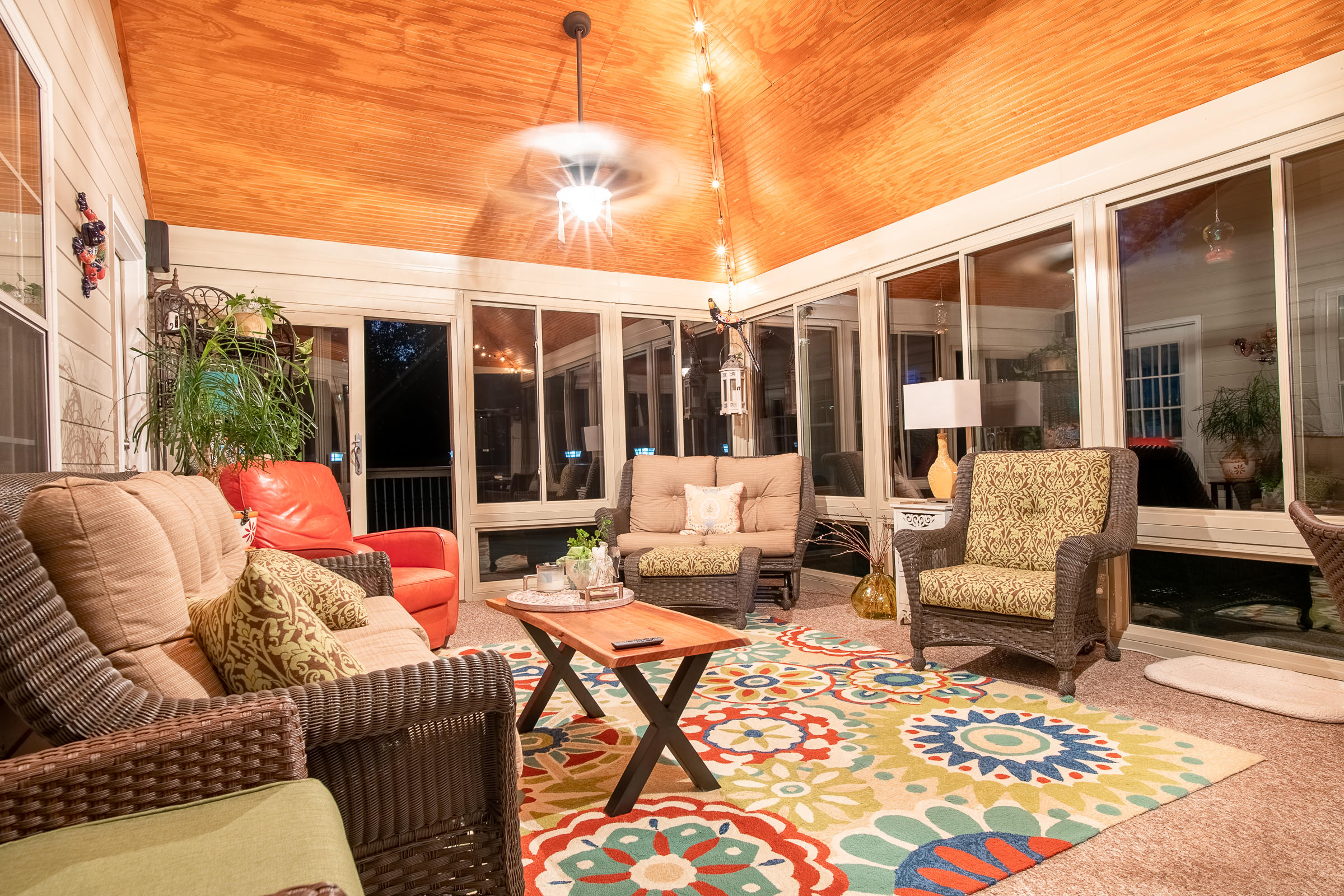 9403 Shadow Point Circle Chattanooga, TN 37421 - Photo 54 of 55 Sunroom at Night