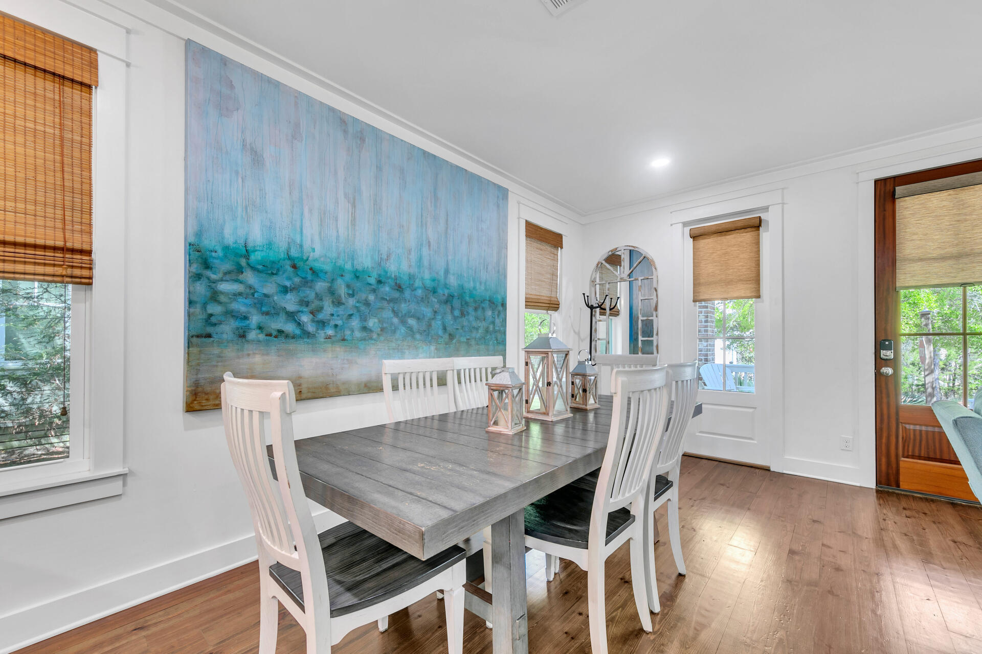 34 Okeechobee West Santa Rosa Beach, FL 32459 - Photo 17 of 91 a view of a dining room with furniture and wooden floor