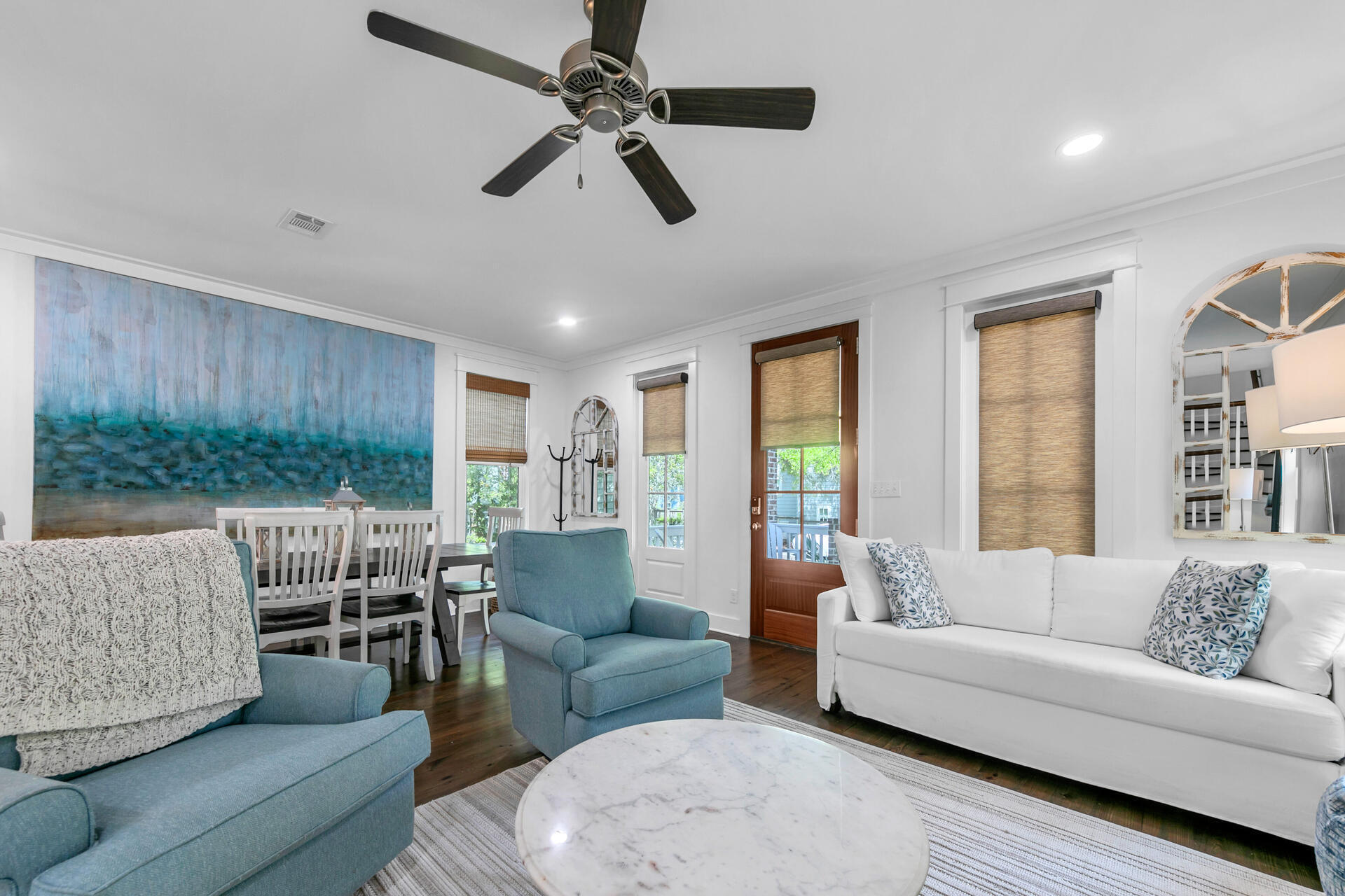 34 Okeechobee West Santa Rosa Beach, FL 32459 - Photo 19 of 91 a living room with furniture and a large window