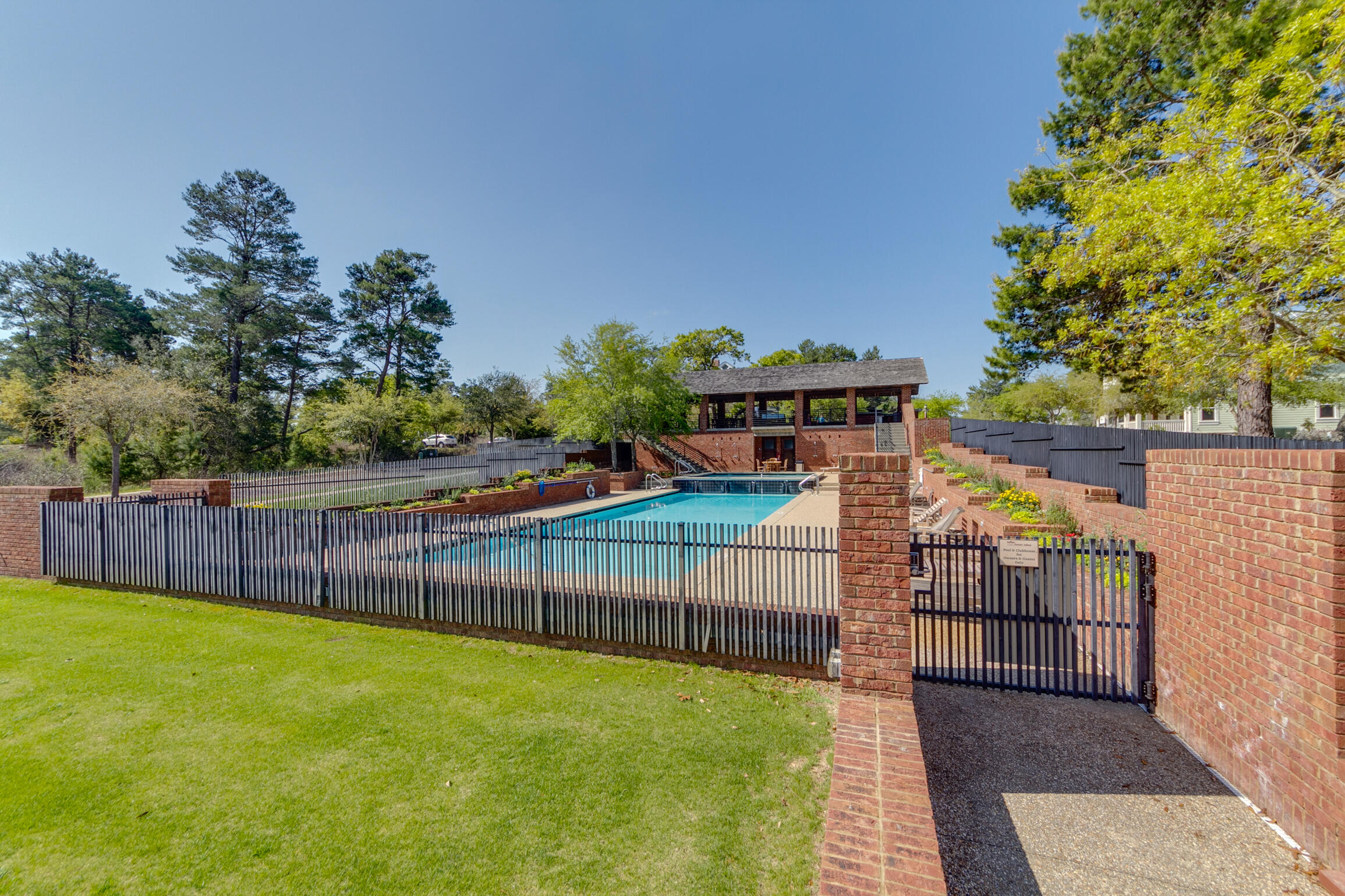 34 Okeechobee West Santa Rosa Beach, FL 32459 - Photo 49 of 91 a view of a backyard with iron fence