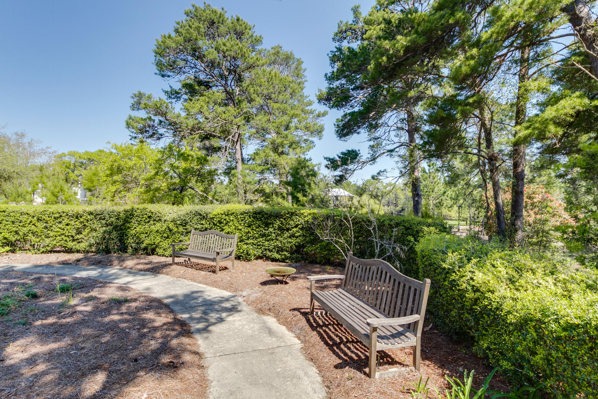 34 Okeechobee West Santa Rosa Beach, FL 32459 - Photo 69 of 91 a view of a chair and table in the garden