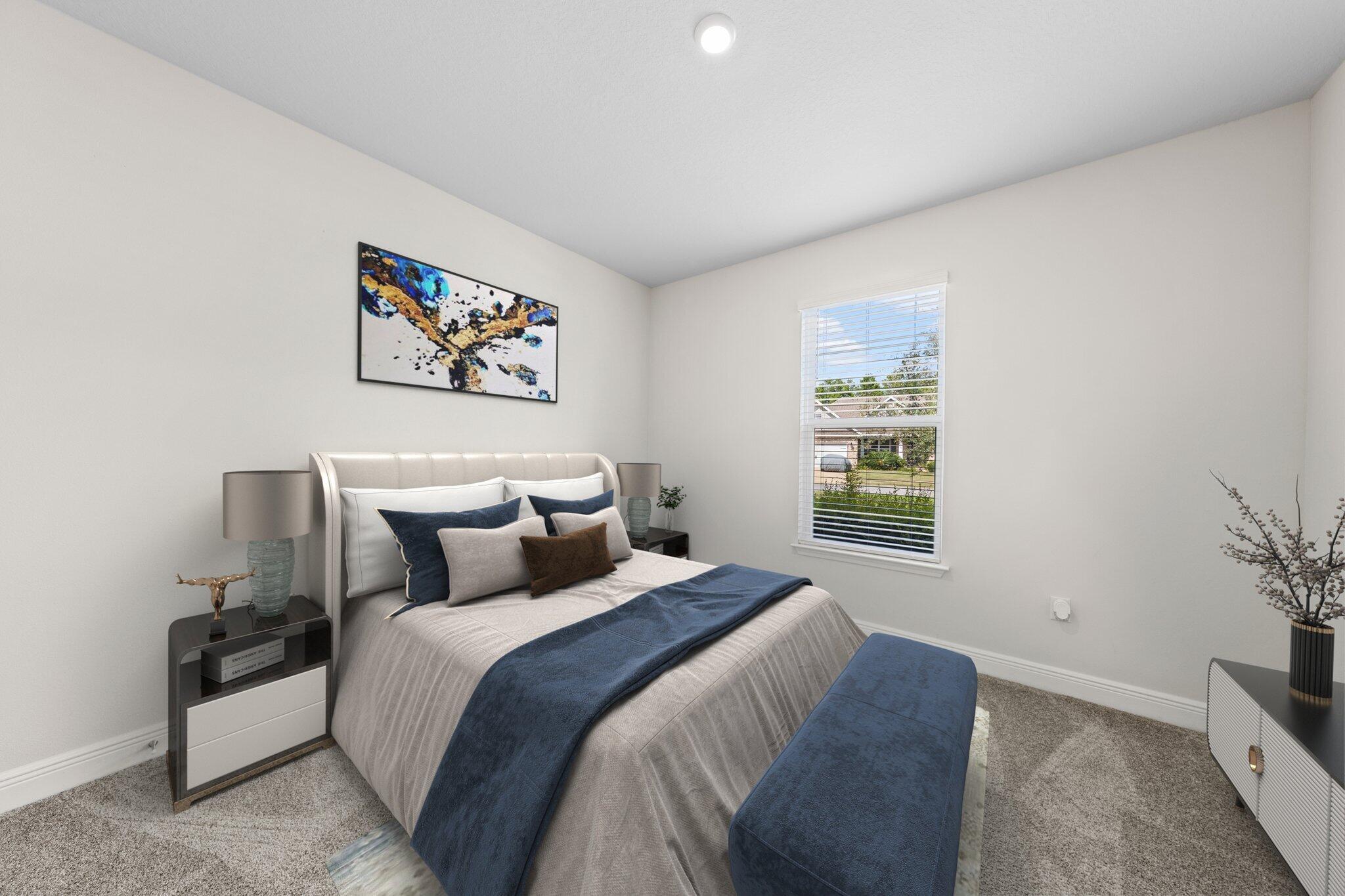 91 Sweet Tea Lane Freeport, FL 32439 - Photo 17 of 80 a bedroom with a bed and a window