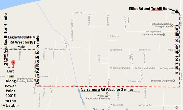 22109 West Telegram Path Road Buckeye, AZ 85326 - Photo 19 of 19 Direction Map Google