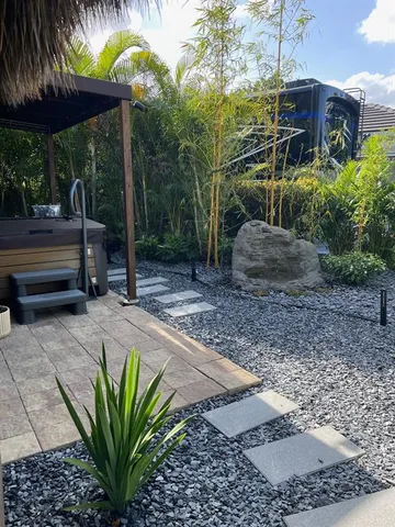 a view of a terrace with a sink