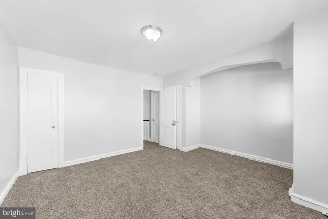 a view of an empty room