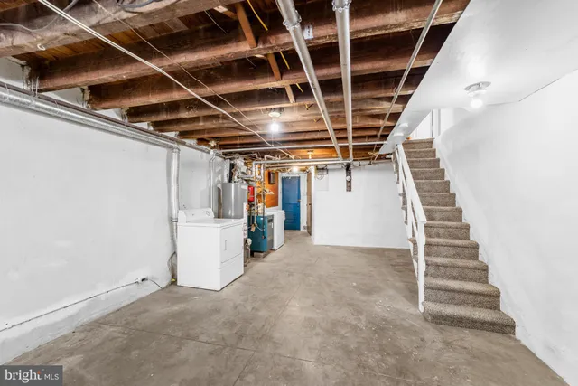 a view of storage and utility room