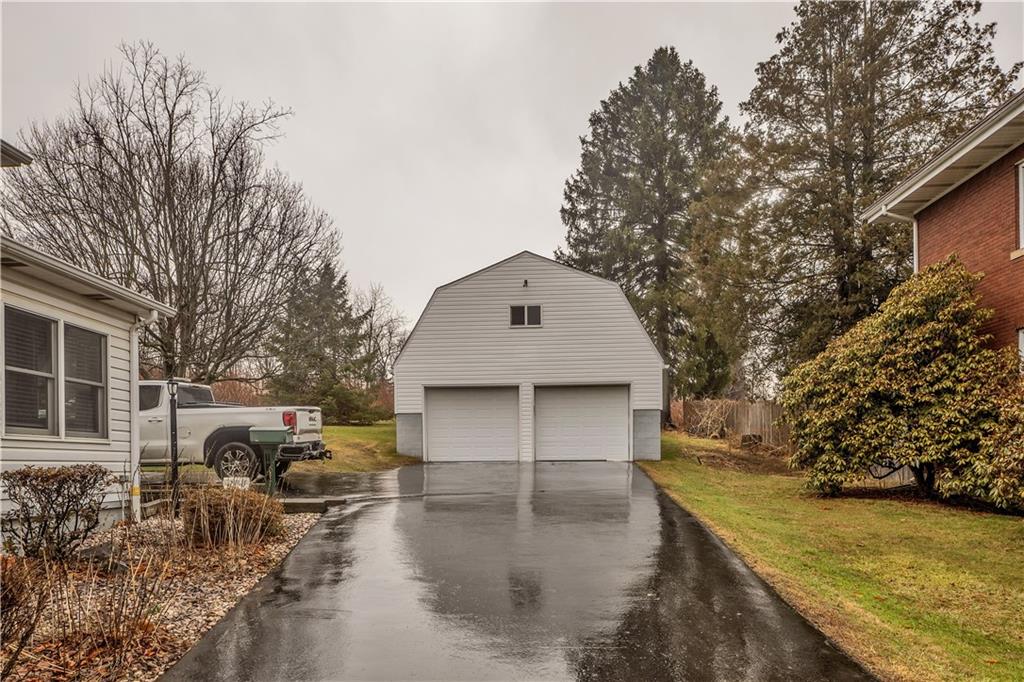 156 Manor Road Delmont, PA 15626 - Photo 4 of 32 Large, 23 x 27 Two Car Detached Garage and Driveway Provide Ample Parking.