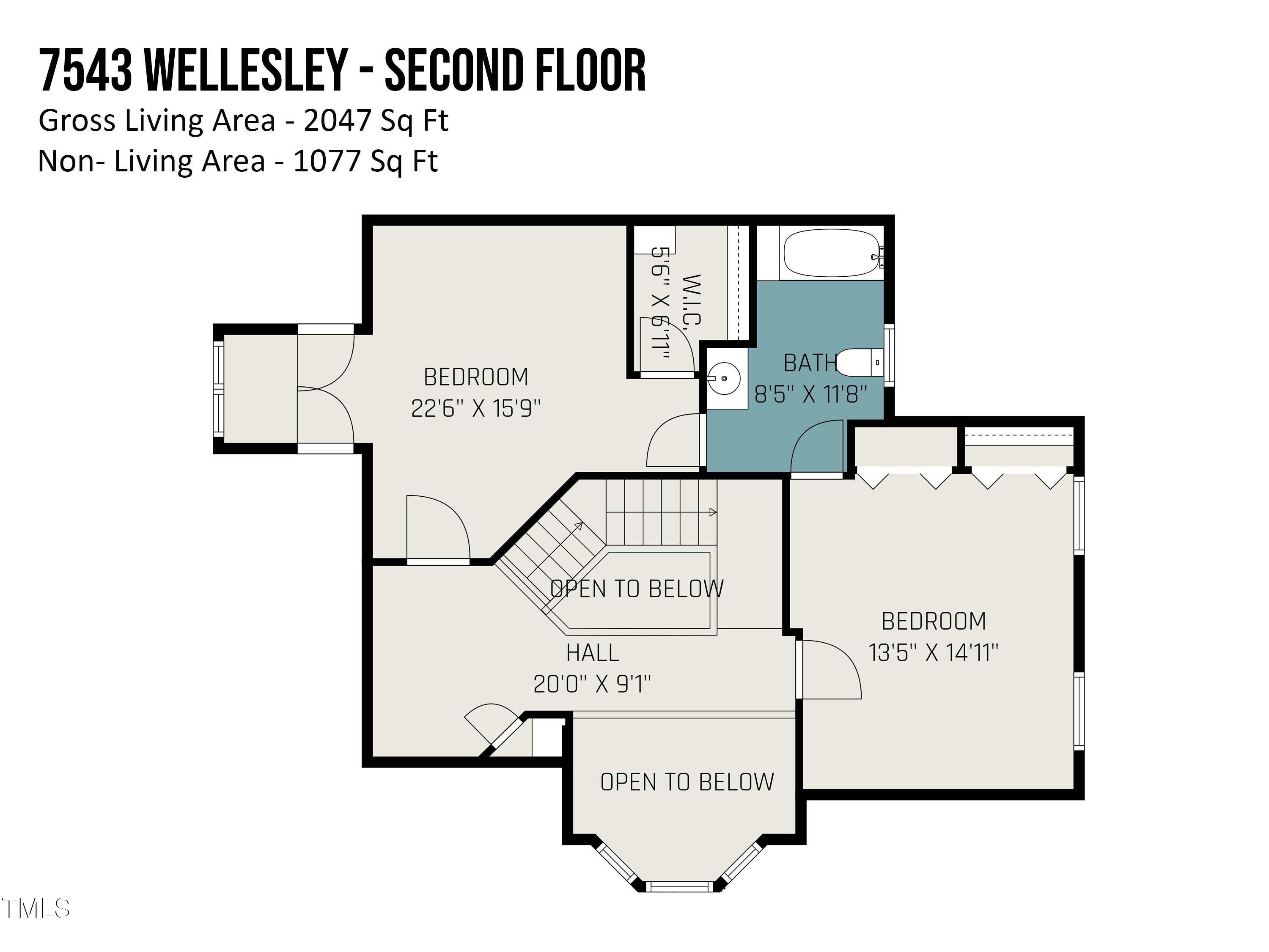 7543 South Wellesley Raleigh, NC 27609 - Photo 4 of 30 7543_wellesley_-_second_floor