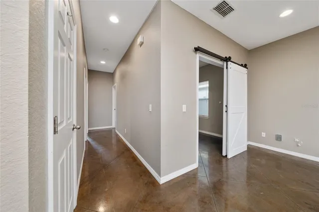 a view of an empty room