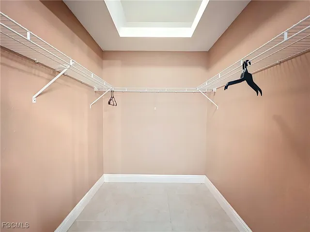 a view of small space with racks on the wall