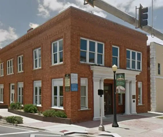 a front view of a building