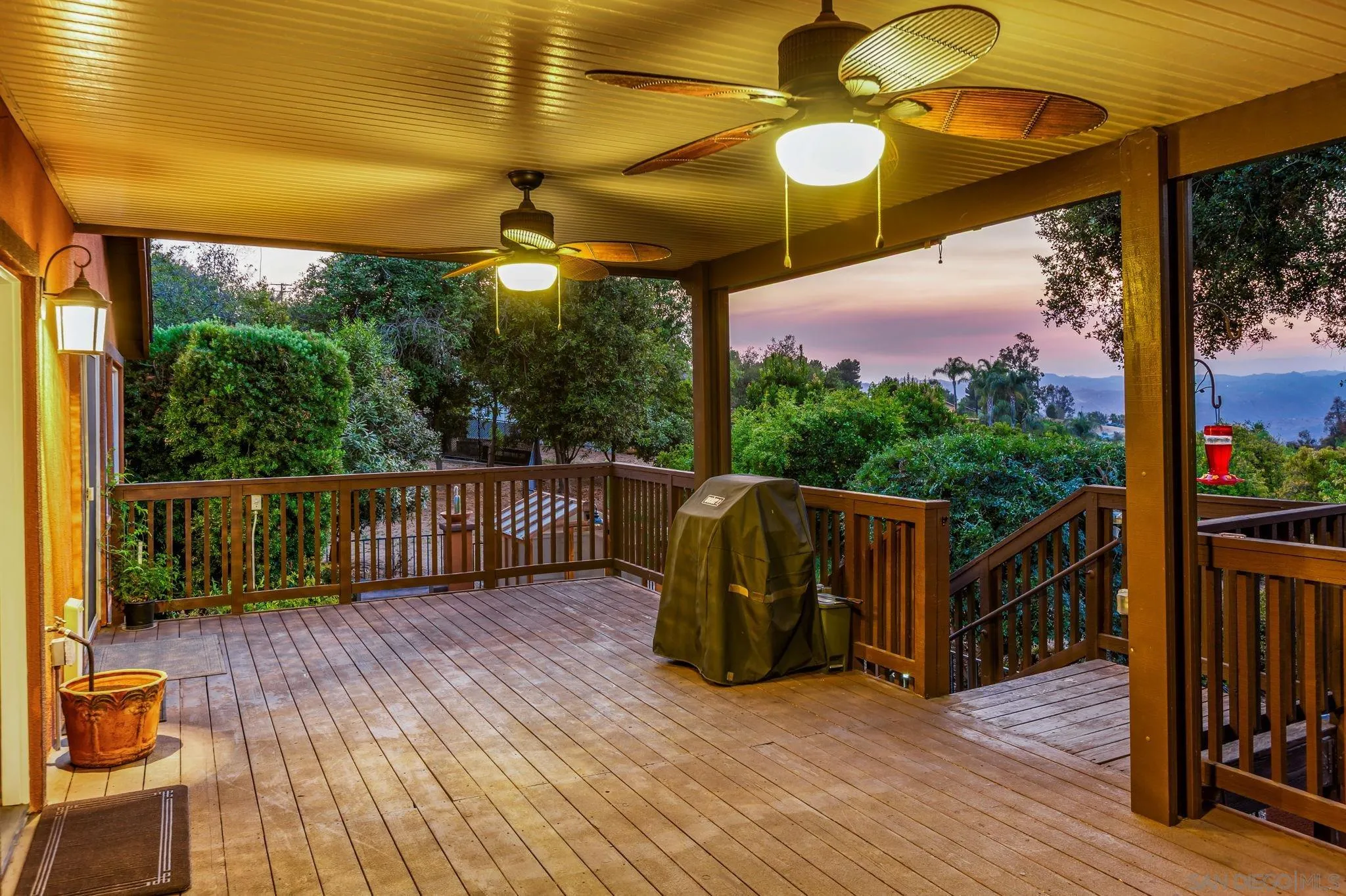 2260 East Mission Road Fallbrook, CA 92028 - Photo 37 of 38 a view of a balcony with wooden floor