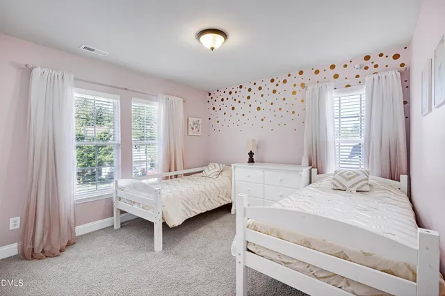 a view of a garden with a slide