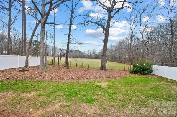 a view of backyard with green space