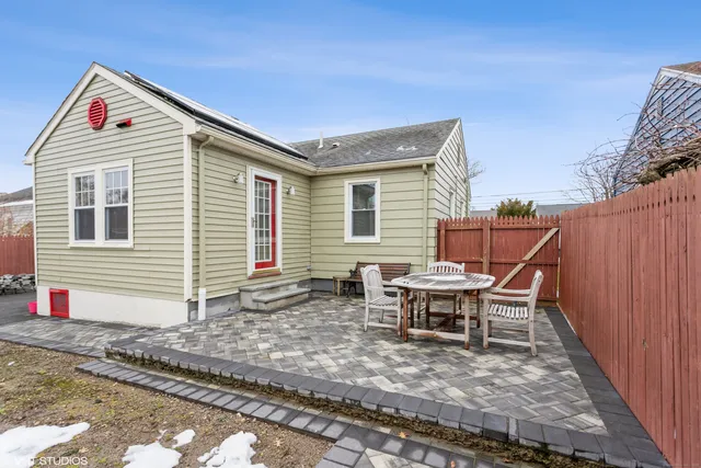 a backyard of a house