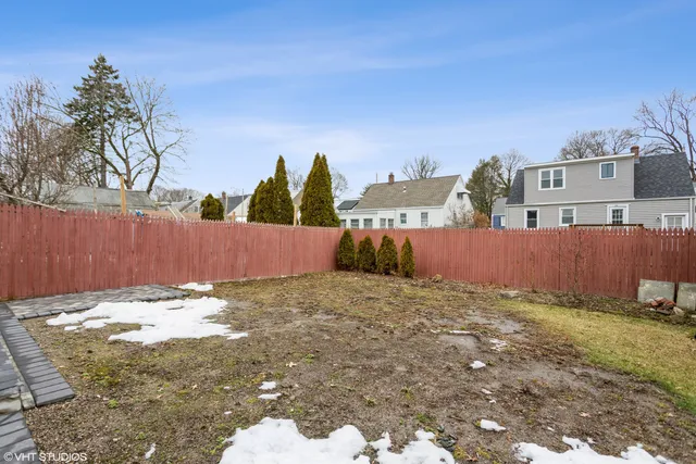 a backyard of a house