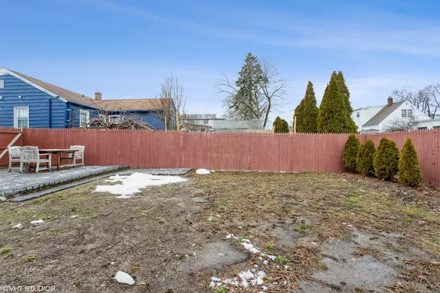 a backyard of a house