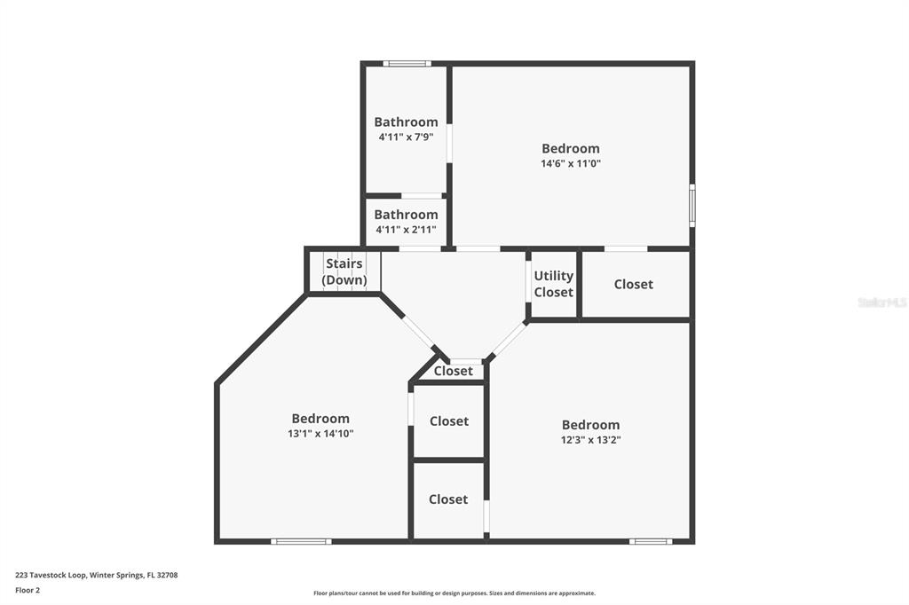 223 Tavestock Loop Winter Springs, FL 32708 - Photo 25 of 27 a picture of a floor plan