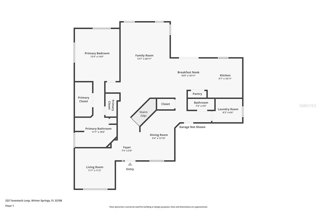 223 Tavestock Loop Winter Springs, FL 32708 - Photo 26 of 27 a picture of floor plan